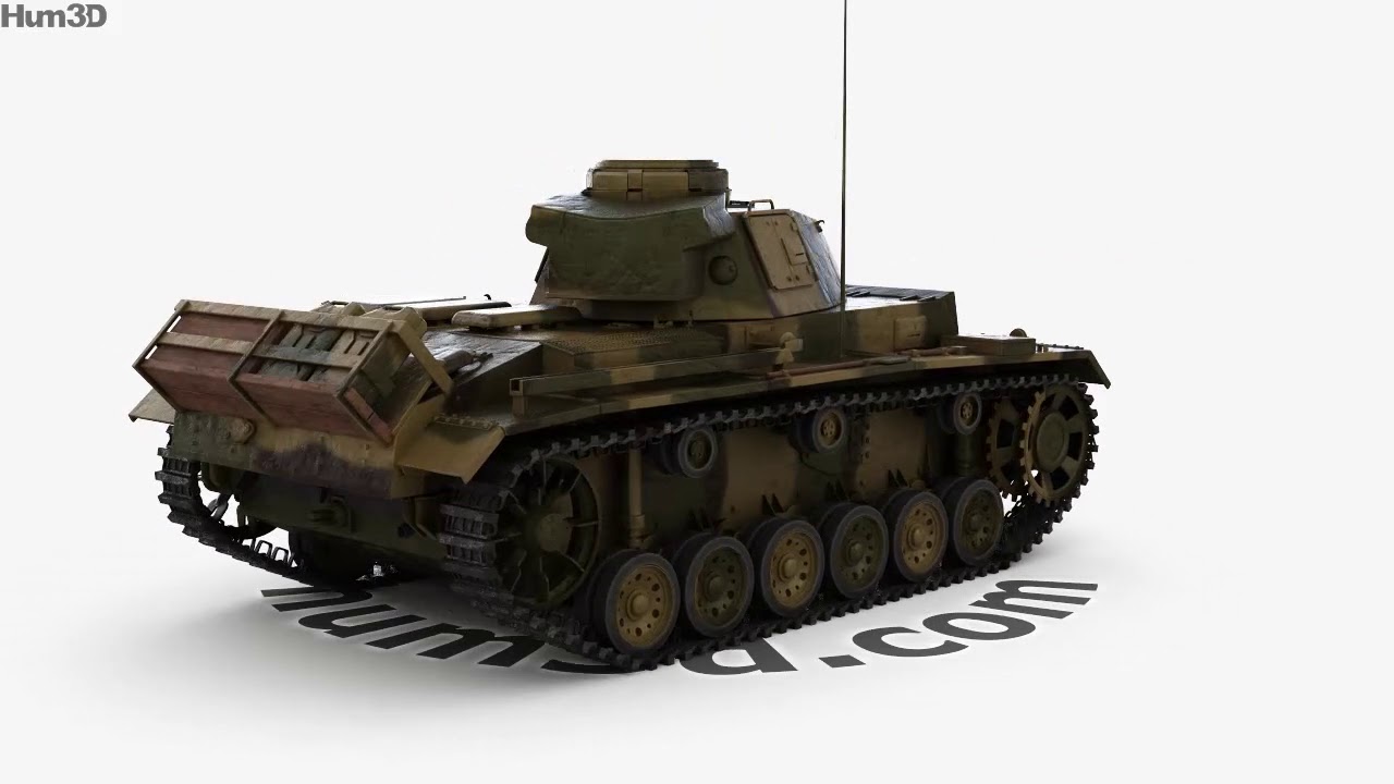 Panzer III 3D model by 3DModels.org