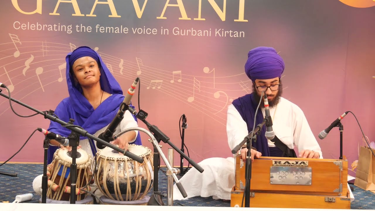 GAAVANI - Tabla Solo - Bibi Sundar Kaur (UK) Ji & Bhai Partap Singh JI (NY)