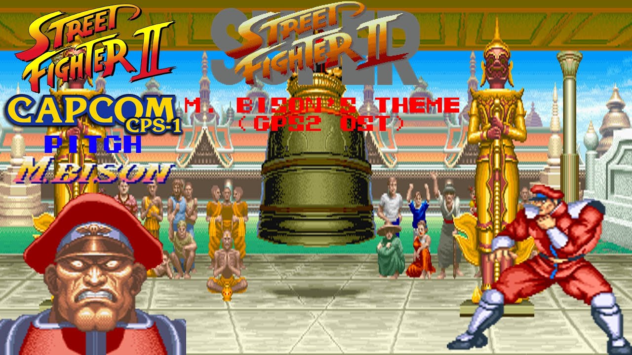 Super Street Fighter 2 (CPS2) OST - M. Bison's Theme (CPS1 Pitch)