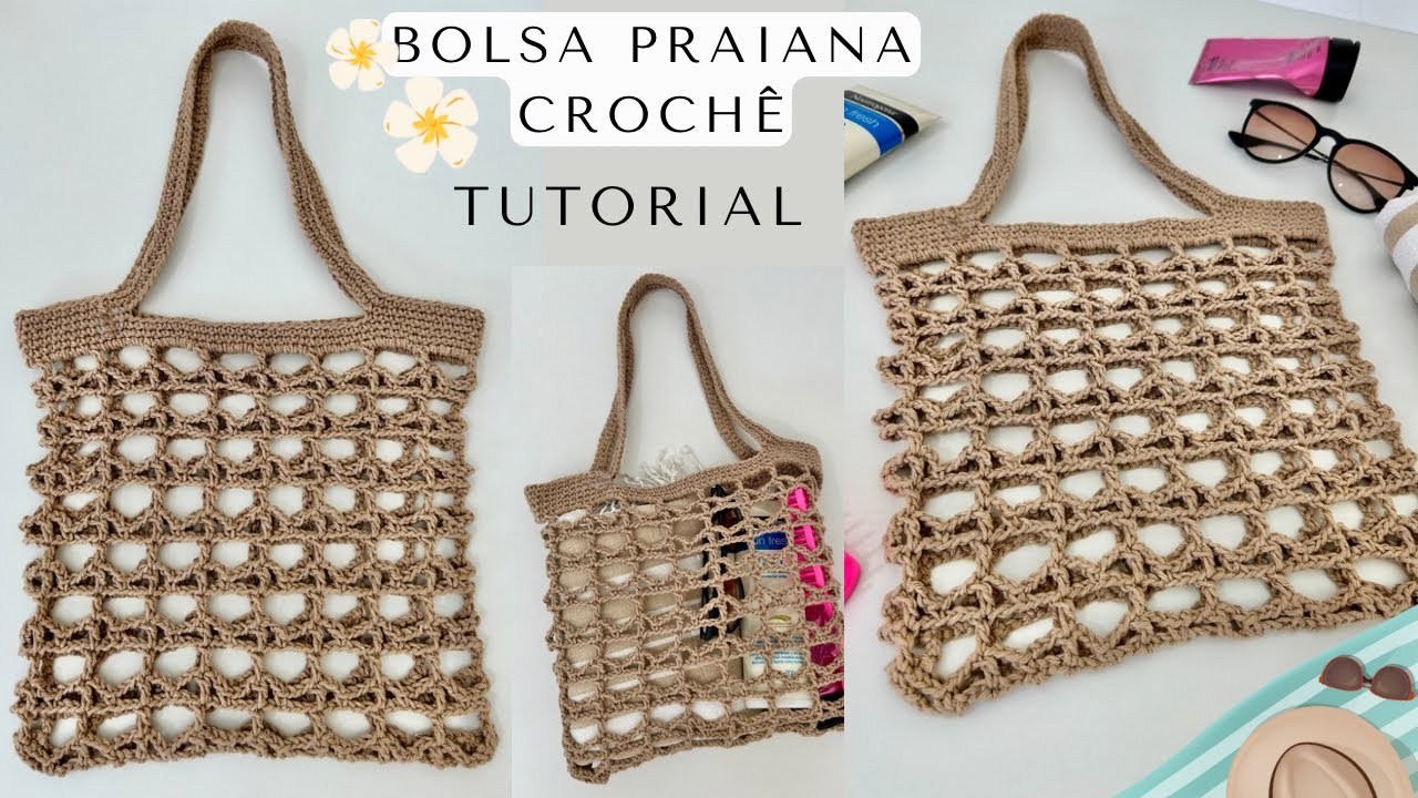 Como Fazer Bolsa Praiana de Croche Tendencia