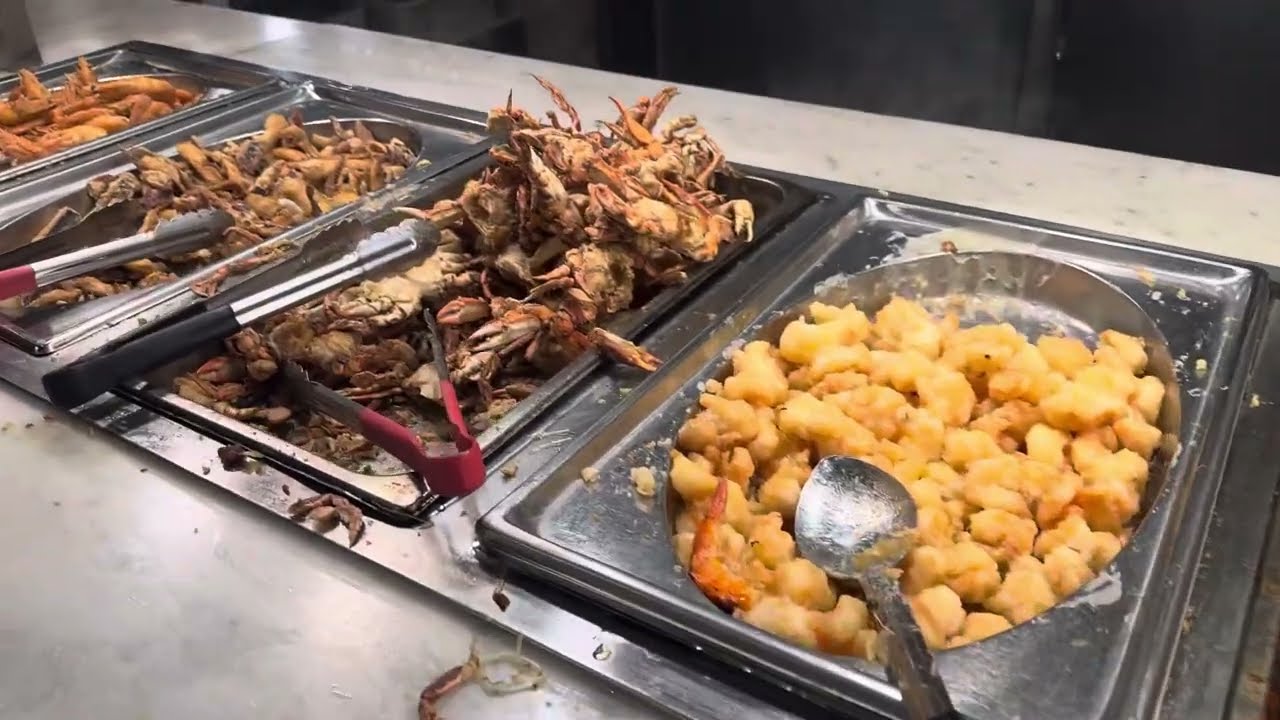 Eating at AYCE Asia buffet in Buena Park