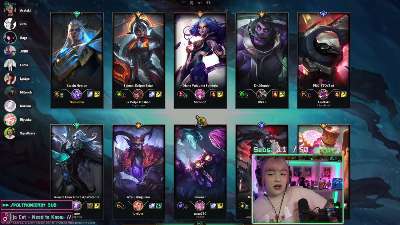 Riyuuka jogando LOL: CUSTOM ARAM (GAROTAS MÁGICAS) #5