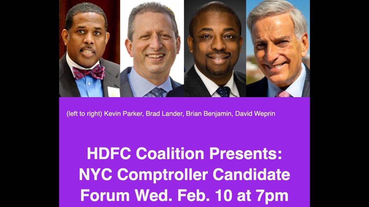 2021 NYC Comptroller Race Forum hosted by HDFC Coalition