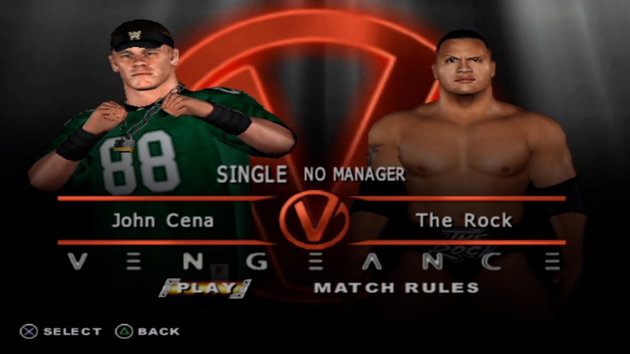 WWE SmackDown! vs. Raw - John Cena VS The Rock (SINGLE)