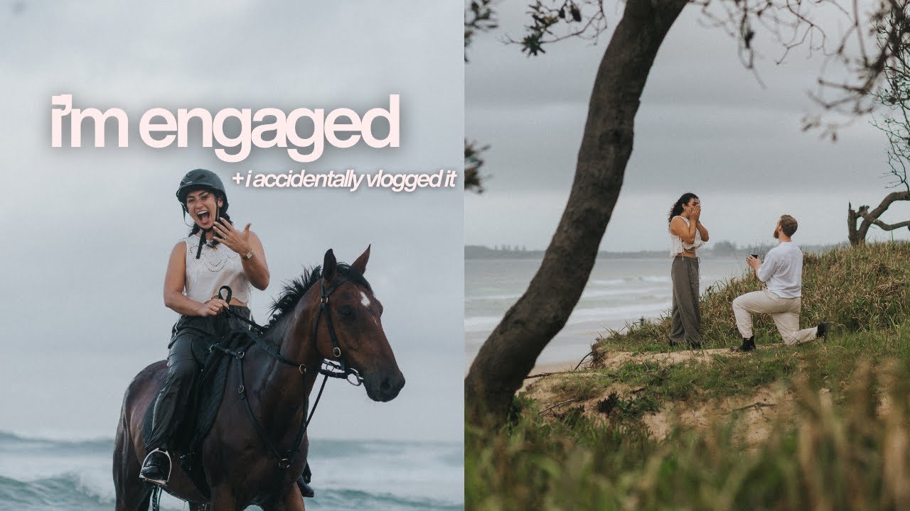I accidentally vlogged MY ENGAGEMENT!!!!! Byron Bay, Australia