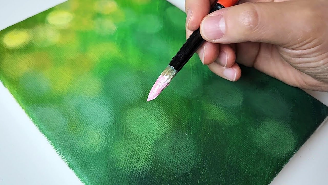Как очень легко нарисовать магнолии / Акриловые цветы для начинающих
