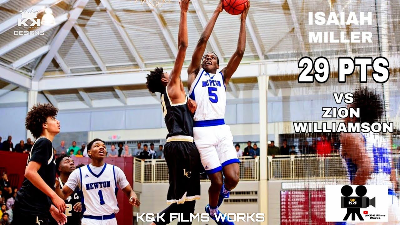 Isaiah Miller vs Zion Williamson Highlights vs. Spartanburg Day BCB MLK Game (29pts)