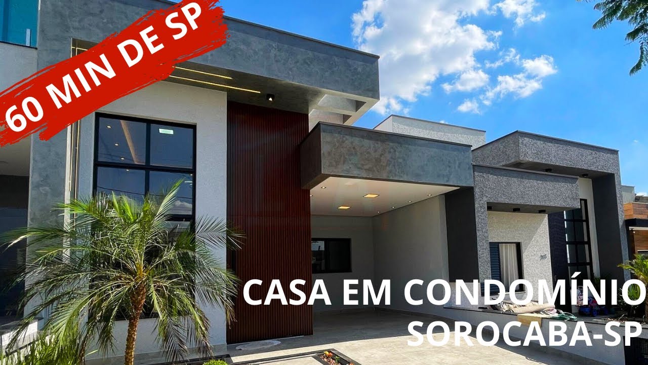 CASA À VENDA EM CONDOMÍNIO | SOROCABA-SP | 60 MIN DE SP