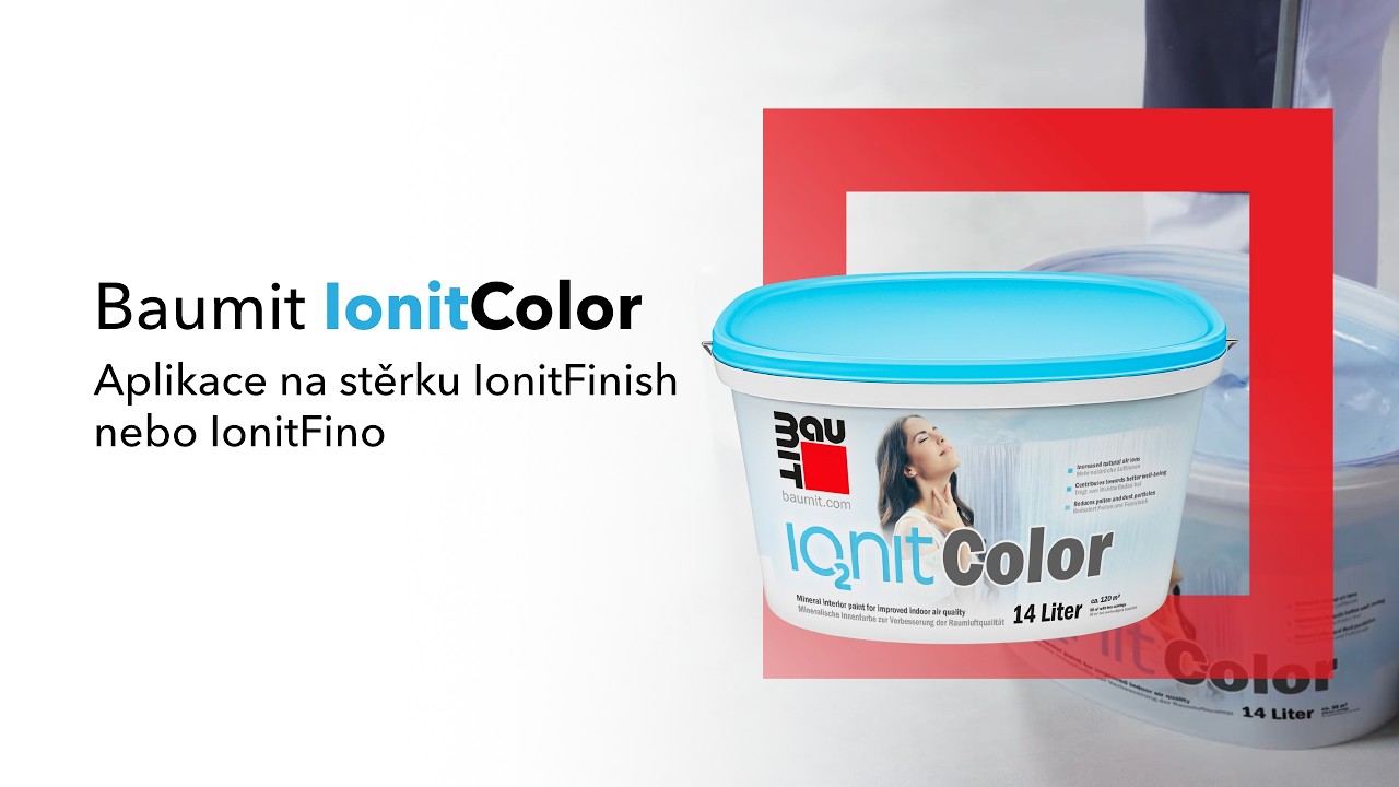Baumit IonitColor - aplikace na stěrku IonitFinish nebo IonitFino