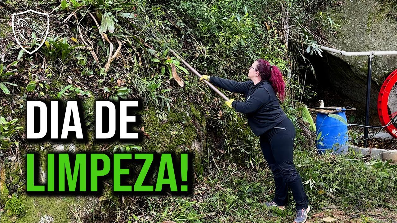 Arrumando a área da RODA D'ÁGUA do RANCHO SV!
