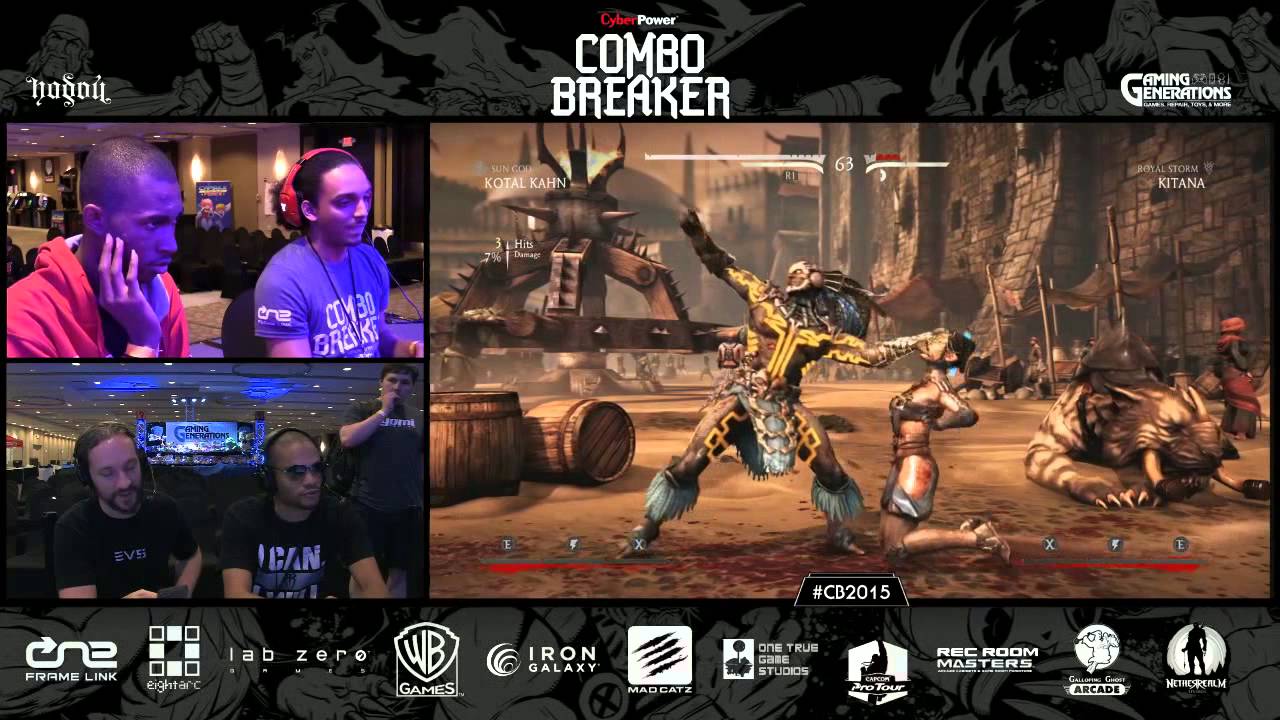 MKX After Hours @ Combo Breaker 2015 - Kitana Prime vs MIT [720p/60fps]