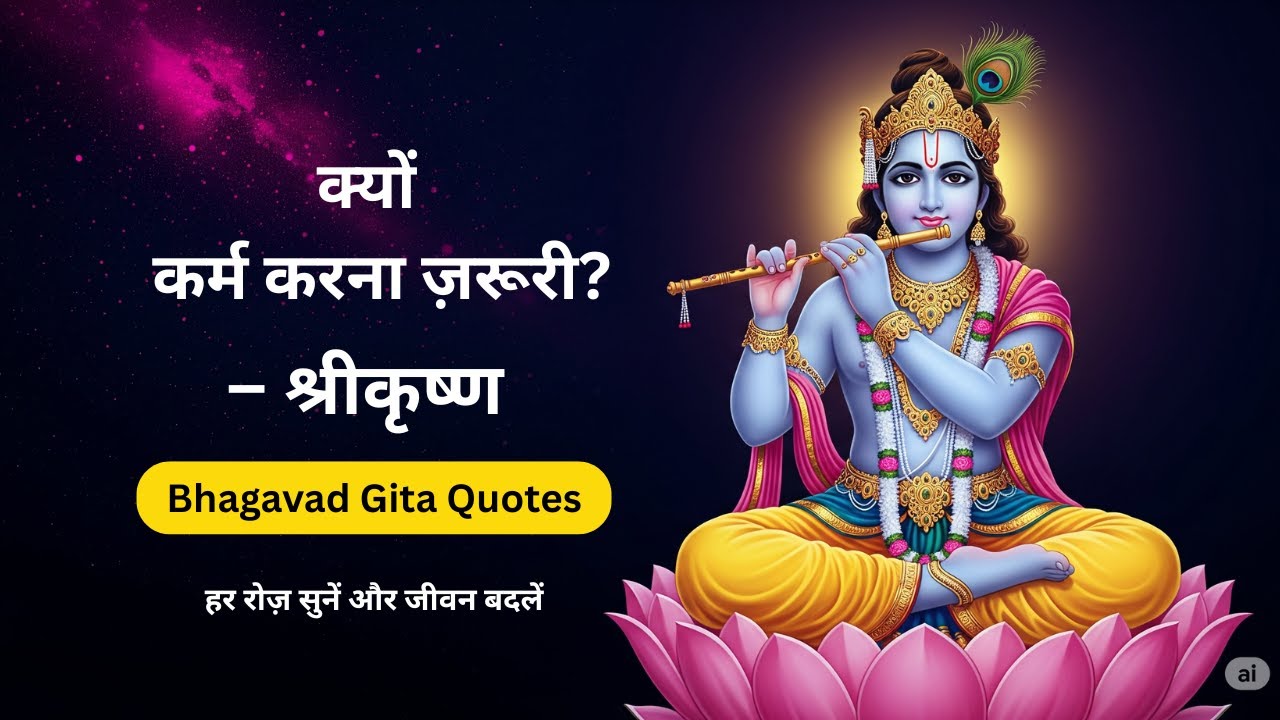 Bhagavad Gita: क्यों है कर्म करना ज़रूरी? | कर्म का महत्व | Bhagwat Geeta Quotes