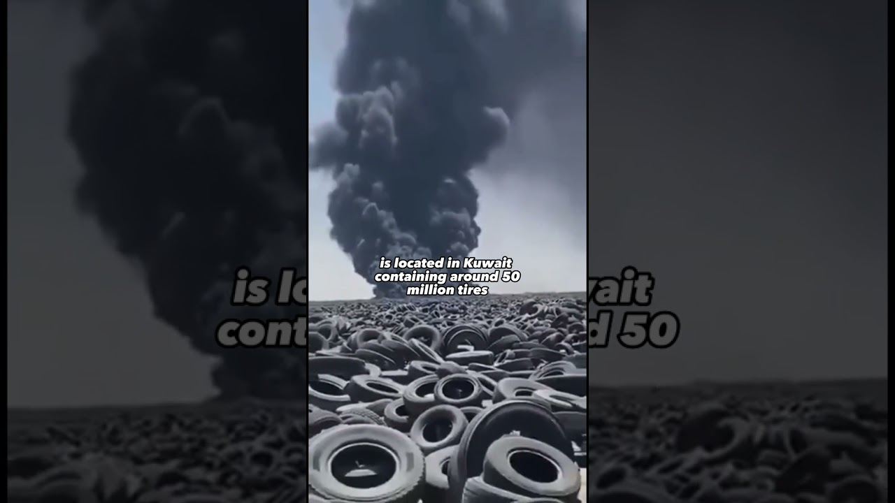Fire Erupts In A Tire Graveyard! 🔥