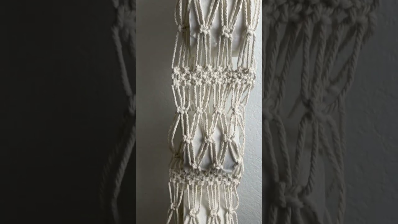 Macrame Toilet Paper Holder #macrame #macramedecor #diymacrametutorial