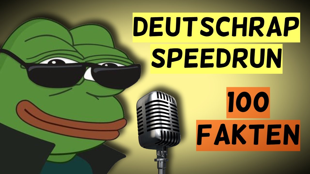 Deutschrap Speedrun - 100 unbekannte Fakten, Mythen und Gerüchte