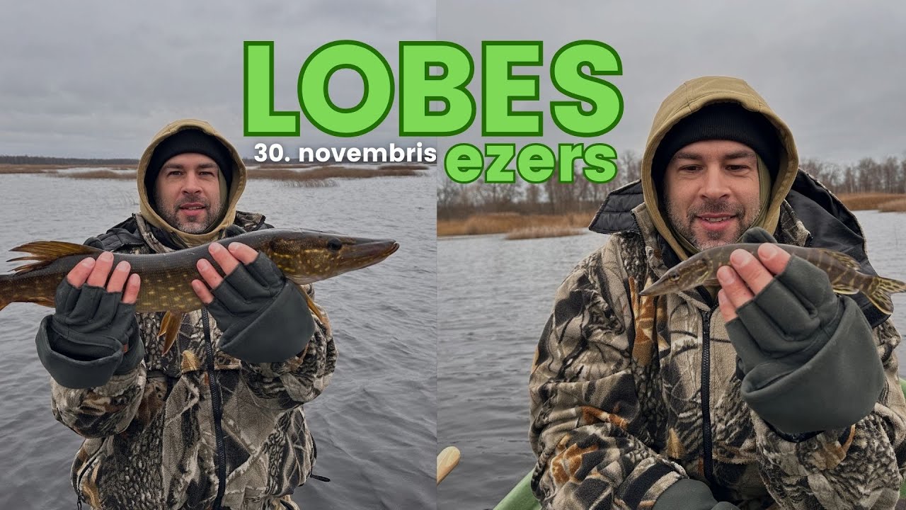 Līdaku cope Lobes ezerā vēlā rudenī! Rekord līdaka! 🤯