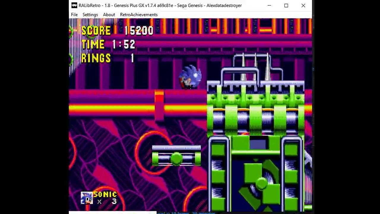 Sonic 1 The Next Level -- Gust Planet Zone act 3 speedrun (ToBoss%) -- 2'11''00 + boss fight