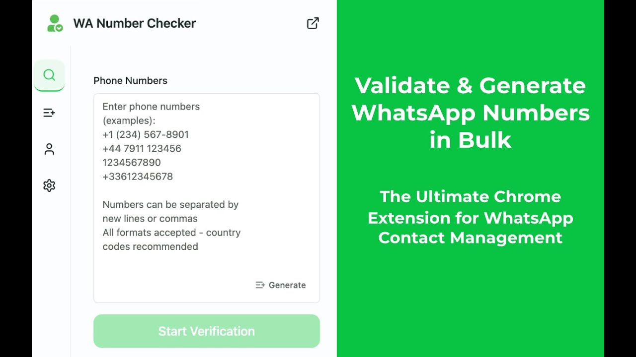 Bulk WhatsApp Number Validator & Generator Plugin 2025 | Check & Generate