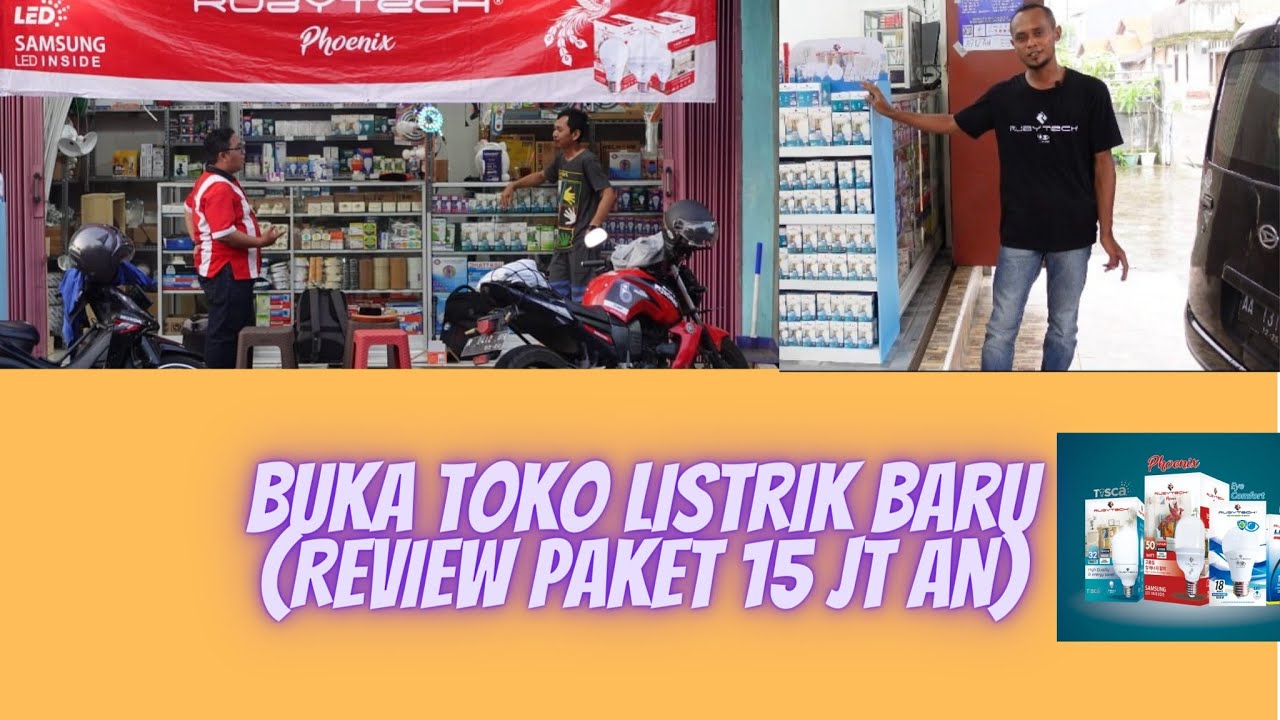 Buka Toko Listrik baru(review paket 15 jt an!)