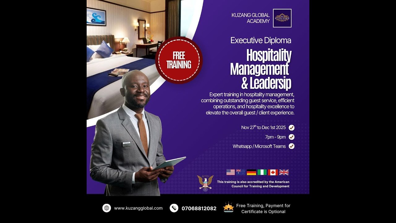 Hospitality and Management live session of November 2025