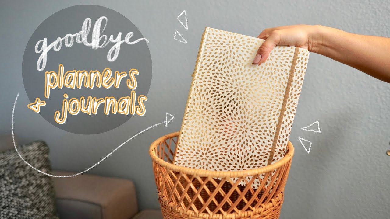 I Got Rid Of My Planners & Journals 😨📚🗑
