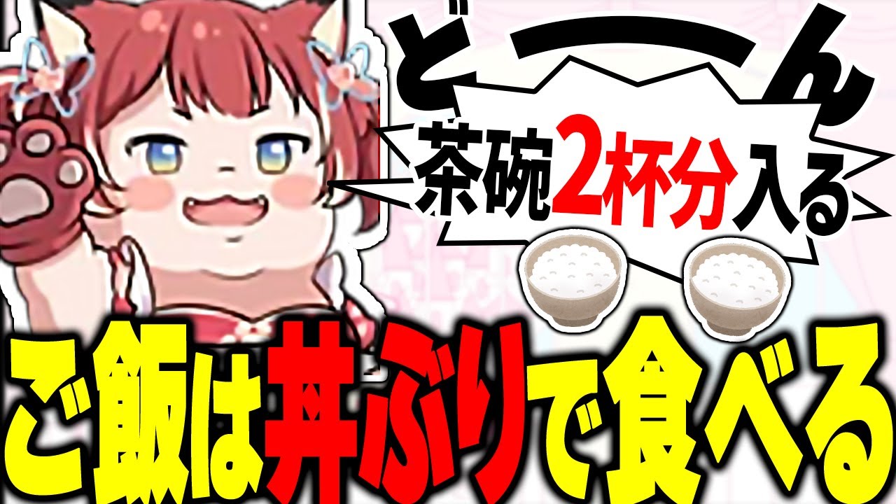 1年間丼ぶりでご飯を食べ続けているかるび【赤見かるび切り抜き】