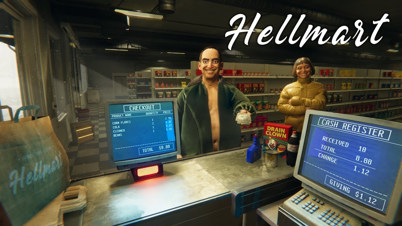 Supermarket sim meets horror - Hellmart