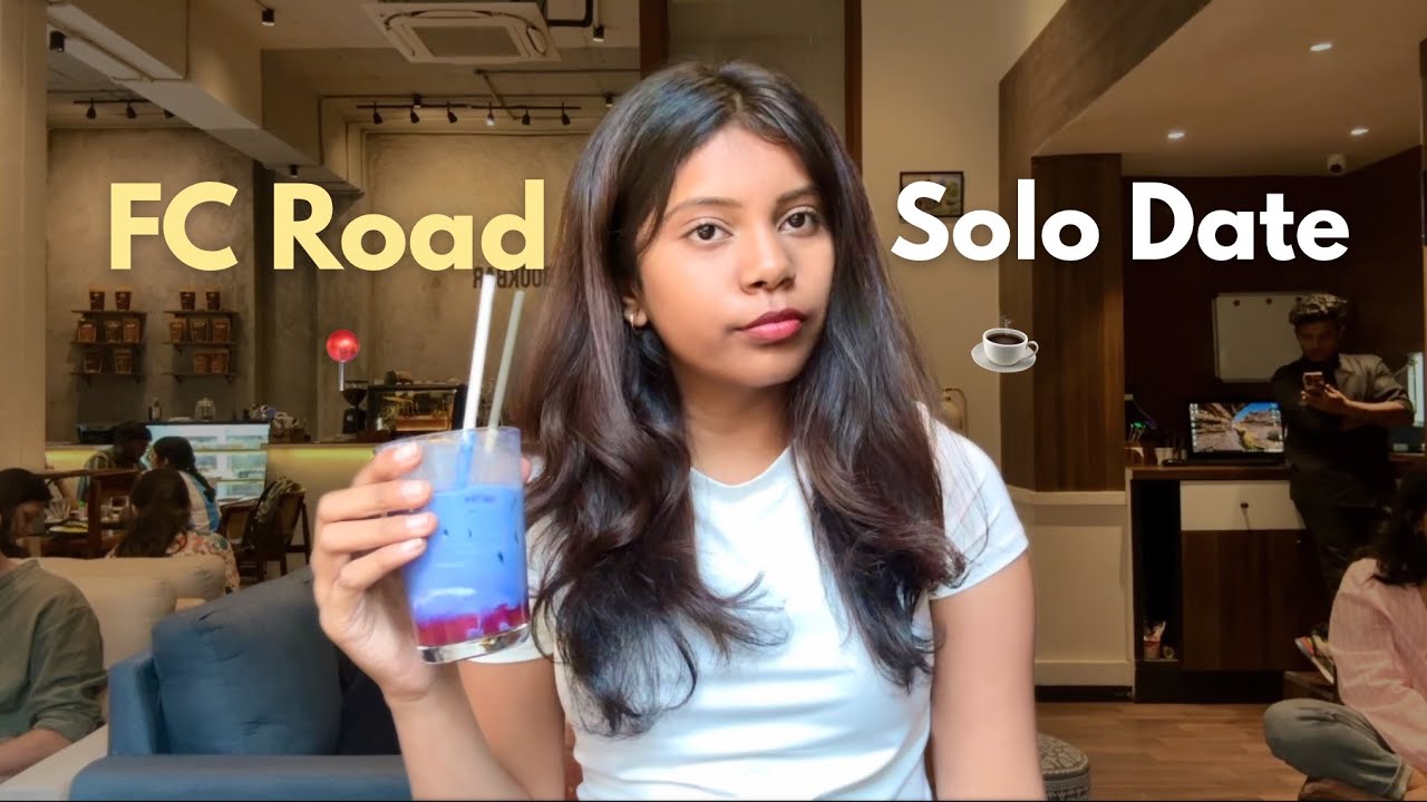 I took myself on a solo date in Pune ☕️ FC Road Cafe hopping & Exploring 