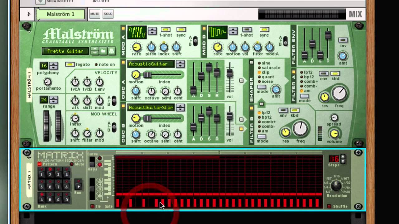 combinator: programming - matrix pattern sequencer