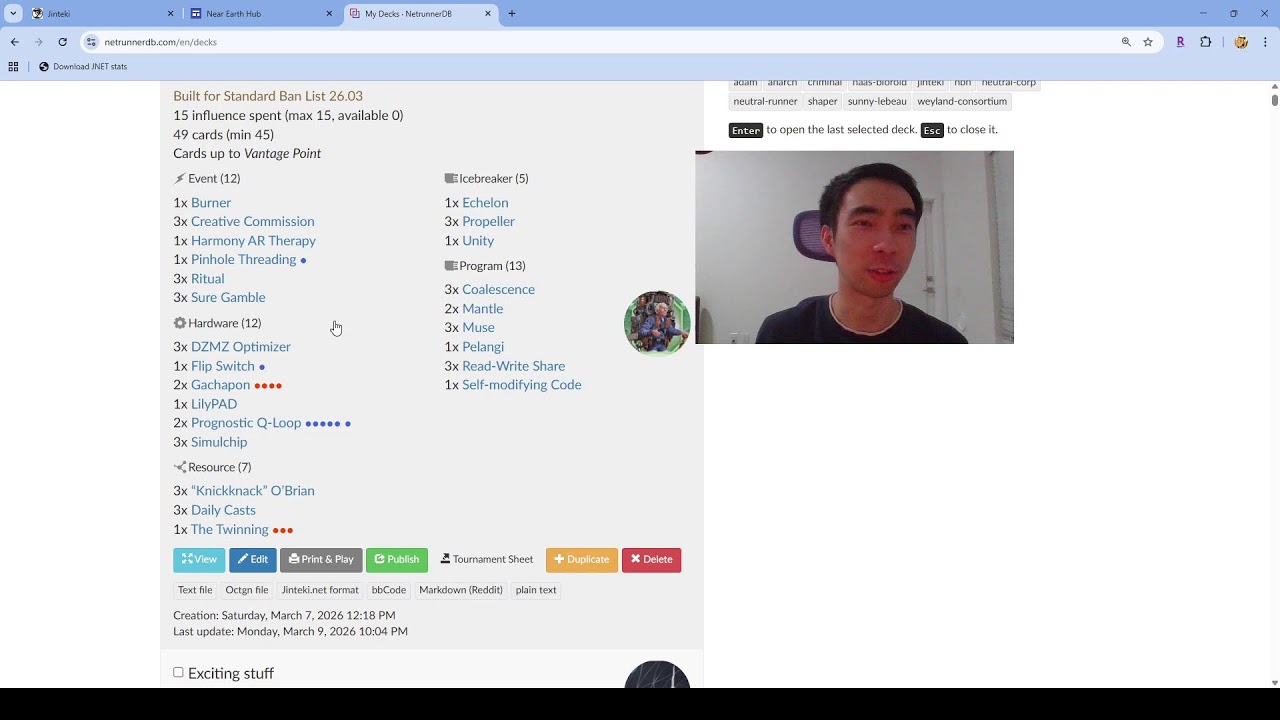 Hiram gameplay || Netrunner