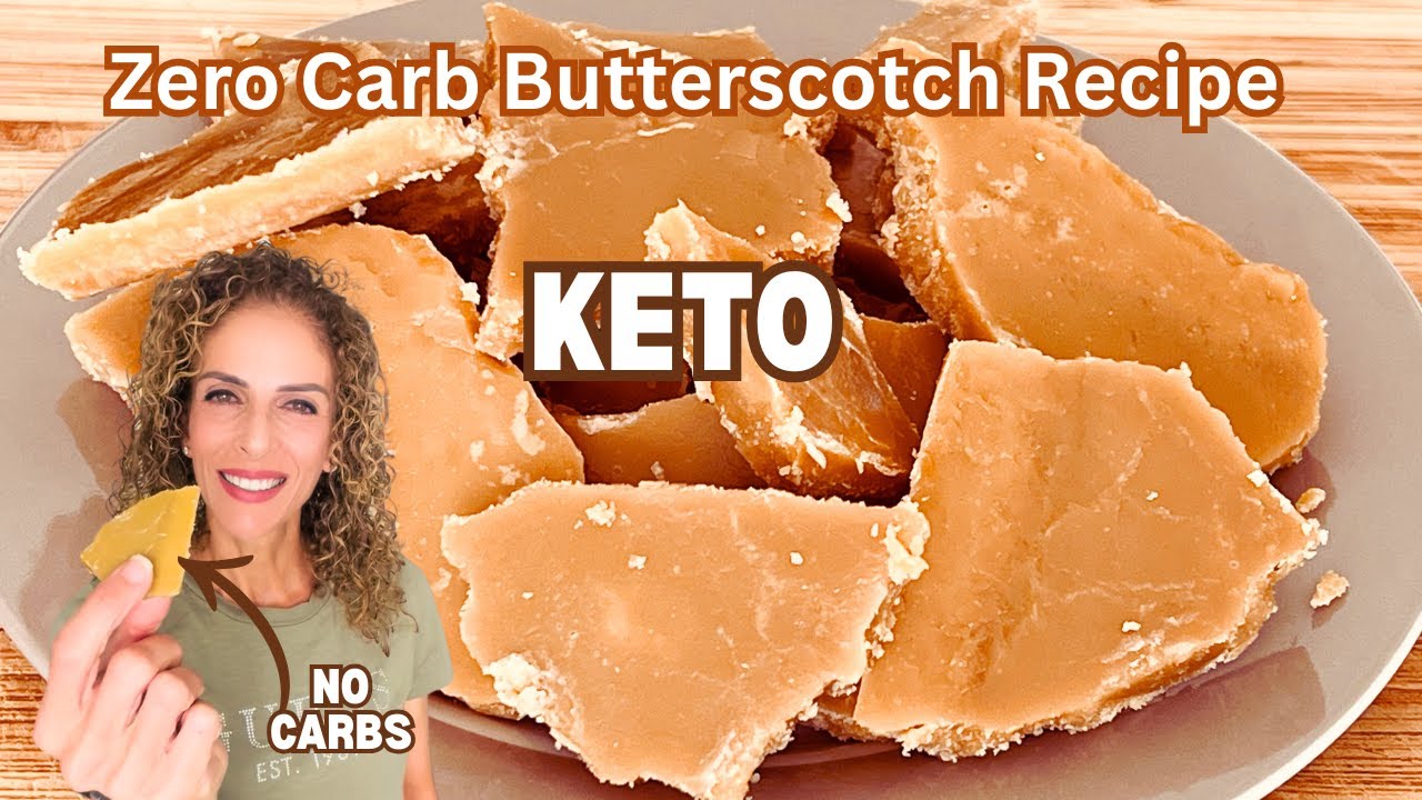Zero Carb Keto Butterscotch Candy || Only 2 Ingredients