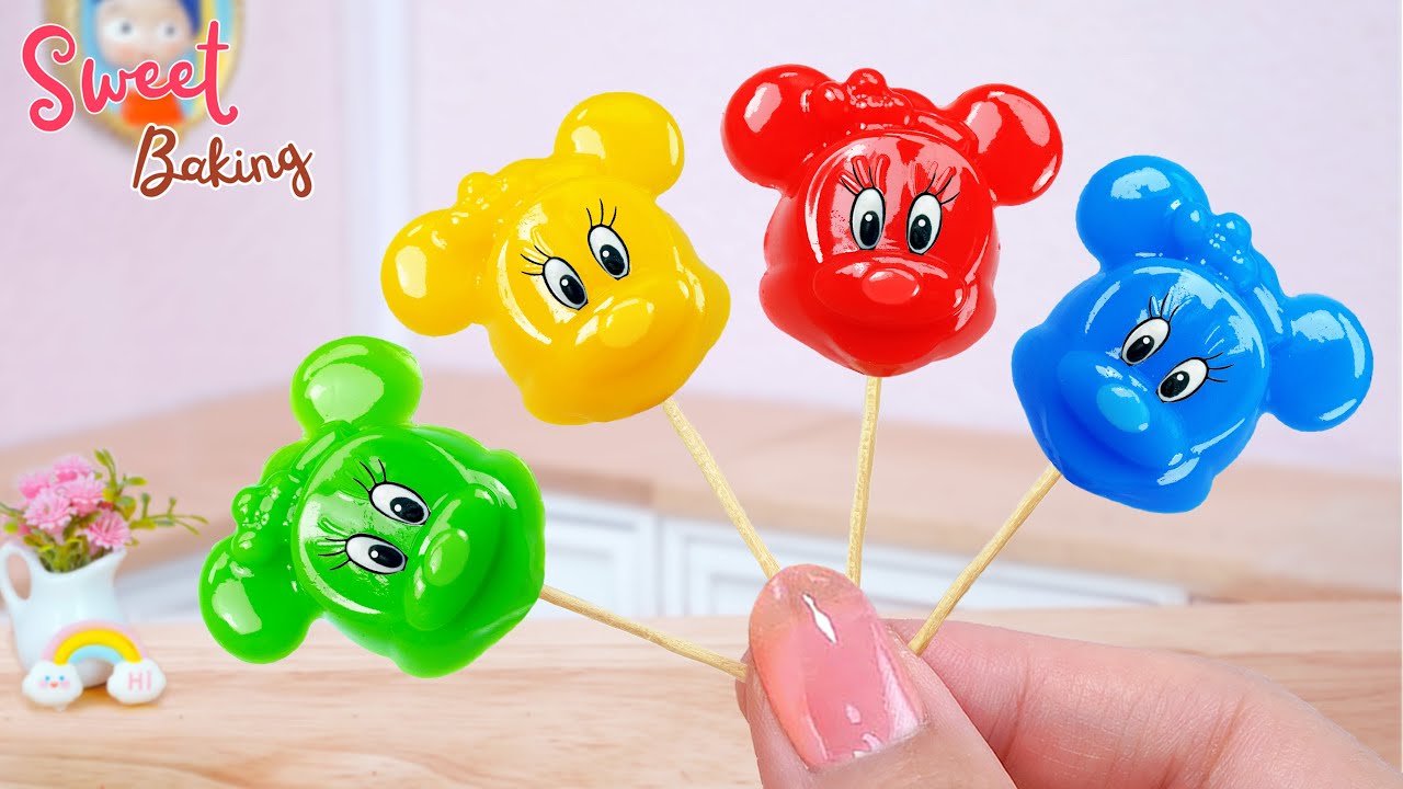 Sweet Mini Rainbow Jelly Baking 🍬🍭 Cute Minnie Jelly Decorating Ideas 🍫🌈 Sweet Baking Recipe