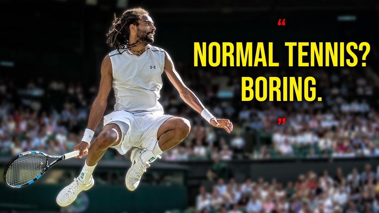 NO ONE EVER Played Tennis Like THIS! (Dustin Brown Circus Show)