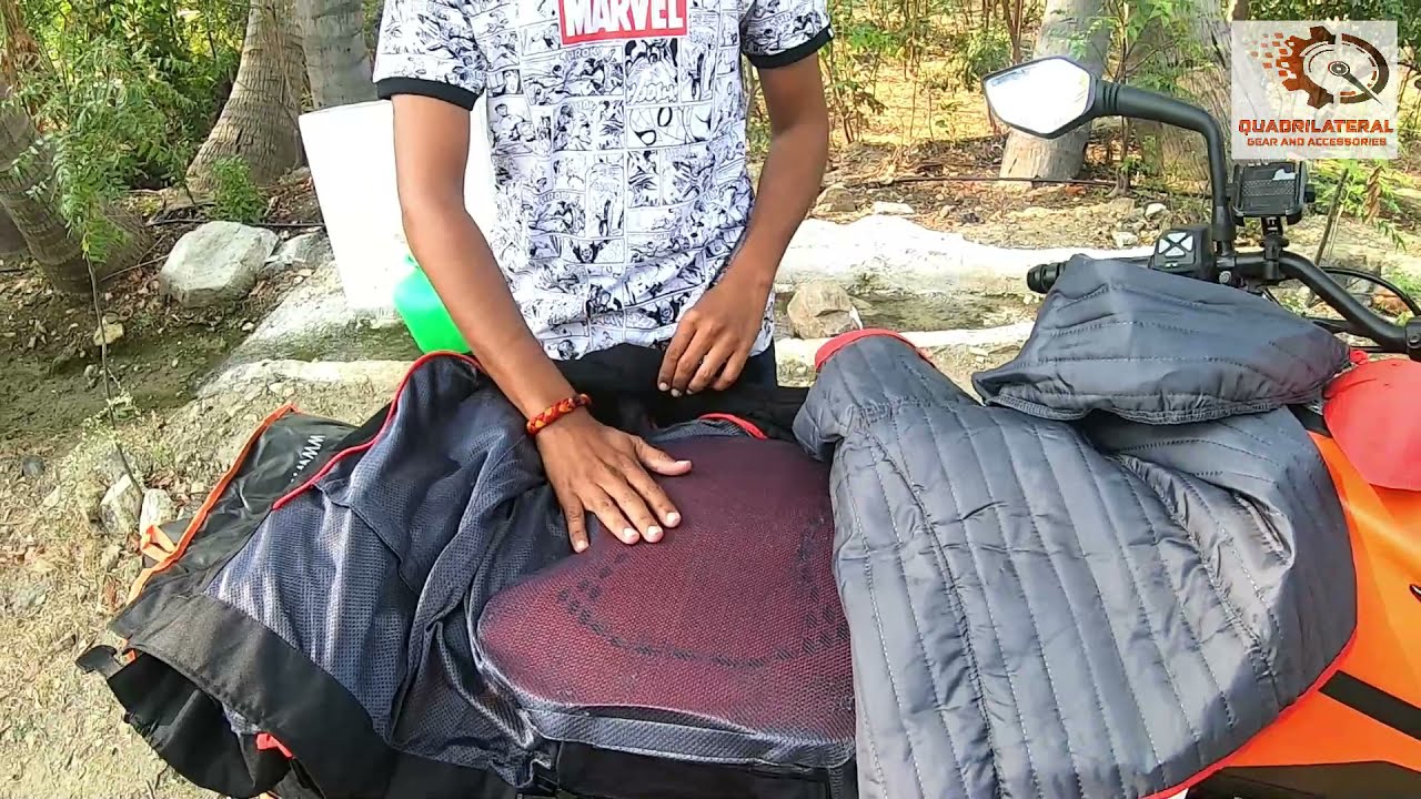 BIKING BROTHERHOOD - XPLORER JACKET ORANGE| Quadrilateral Gear and Accessories| Tamil | RIDING GEARS