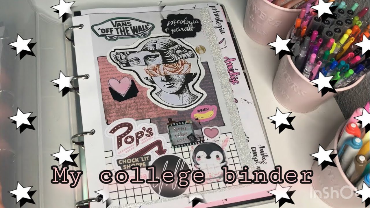 Tour pelo meu fichário 1º semestre da faculdade | Bia Staiguer