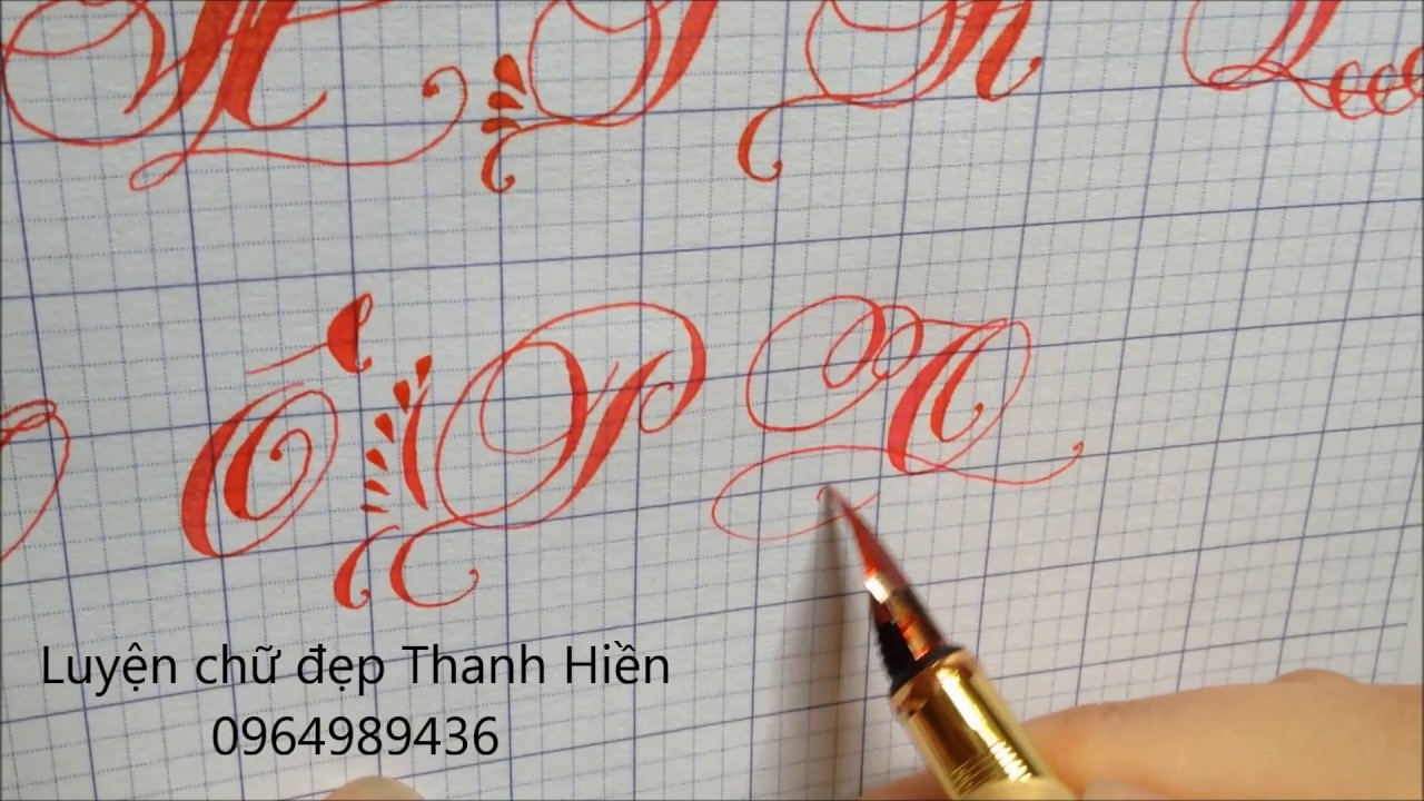 Luyện chữ đẹp- Luyện chữ đẹp Thanh Hiền( SĐT: 0971145997)- Bảng chữ hoa sáng tạo