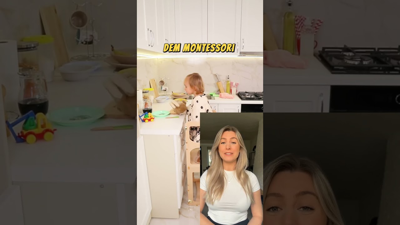 Unsere kleine Helferin in Aktion! 👩&zwj;🍳💚 Mit dem Montessori Lernturm von WoodandHearts!