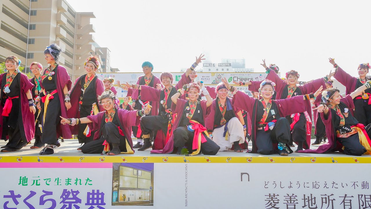 [4K] 岡山うらじゃ連 楽鬼　うらじゃ 2019　下石井公園演舞場