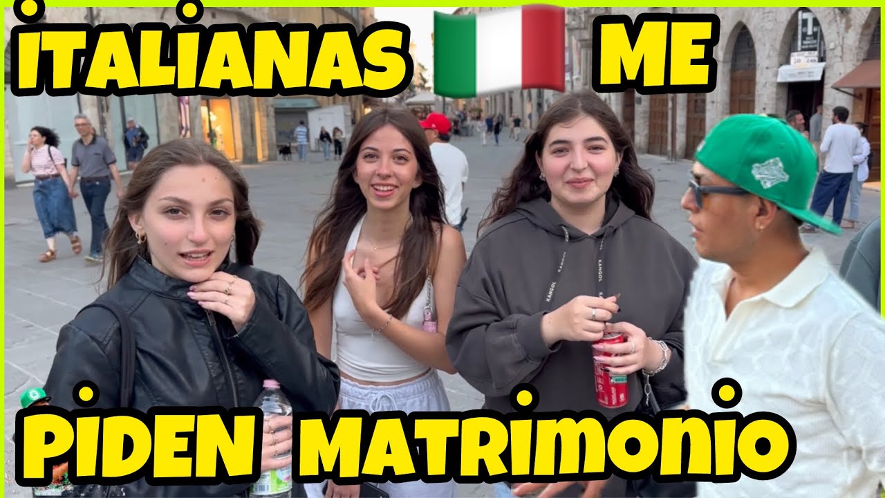 ITALIANAS 🇮🇹 me piden MATRIMONIO -comico lucky