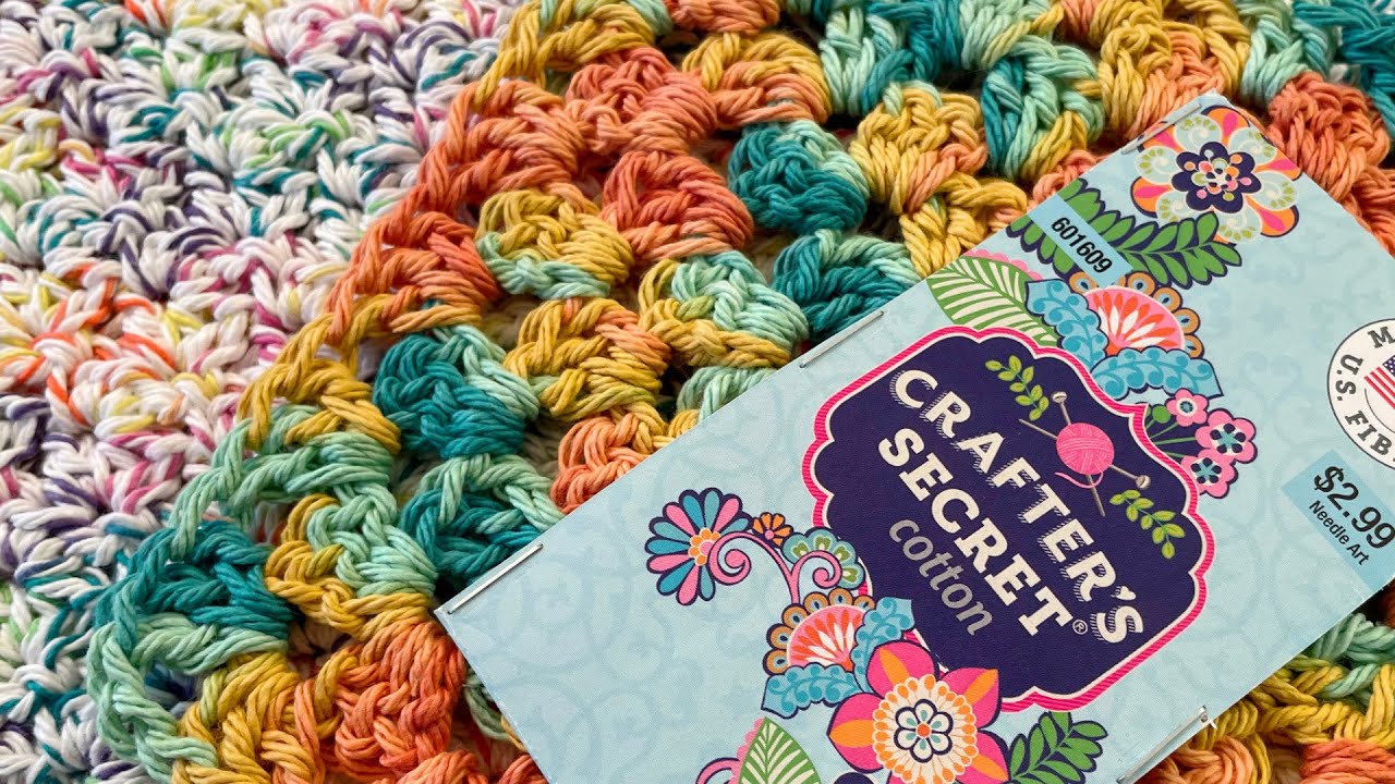 What's The Secret? Yarn Swatch Time! Crafters Secret Cotton from Hobby Lobby  #hobbylobby