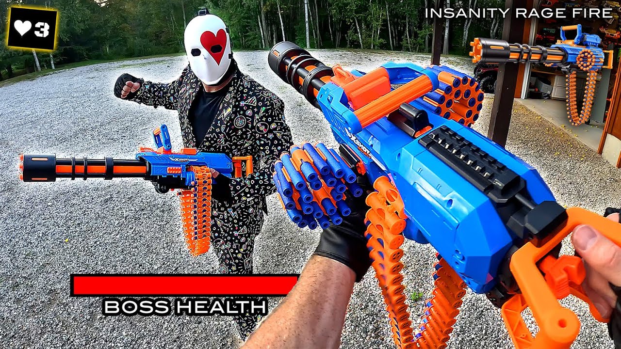 NERF WAR | FORTNITE HIGHCARD BOSS BATTLE