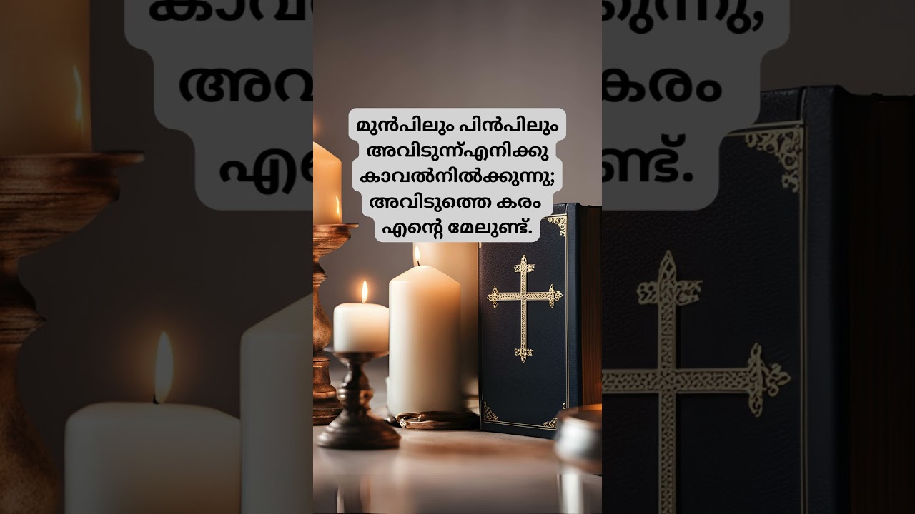 അനുദിന ബൈബിൾ വചനം | സങ്കീർത്തനങ്ങൾ 139 : 5 #bible #malayalam #youtubeshorts #shortsfeed