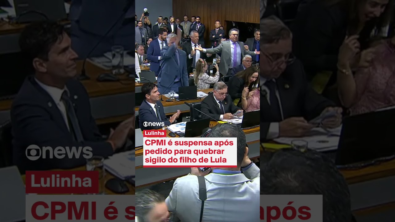 CPMI do INSS &eacute; suspensa ap&oacute;s pedido para quebrar sigilo do filho de Lula