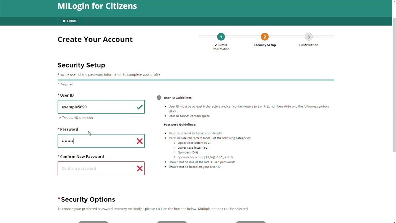 How to Create a MILogin Account and Link it to Your MiWAM Account