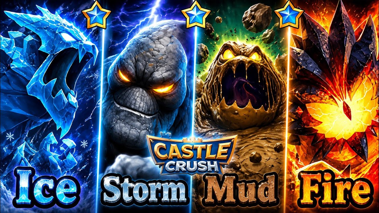 ALL THE ELEMENTS TROOPS IN ONE DECK? CASTLE CRUSH 🏰