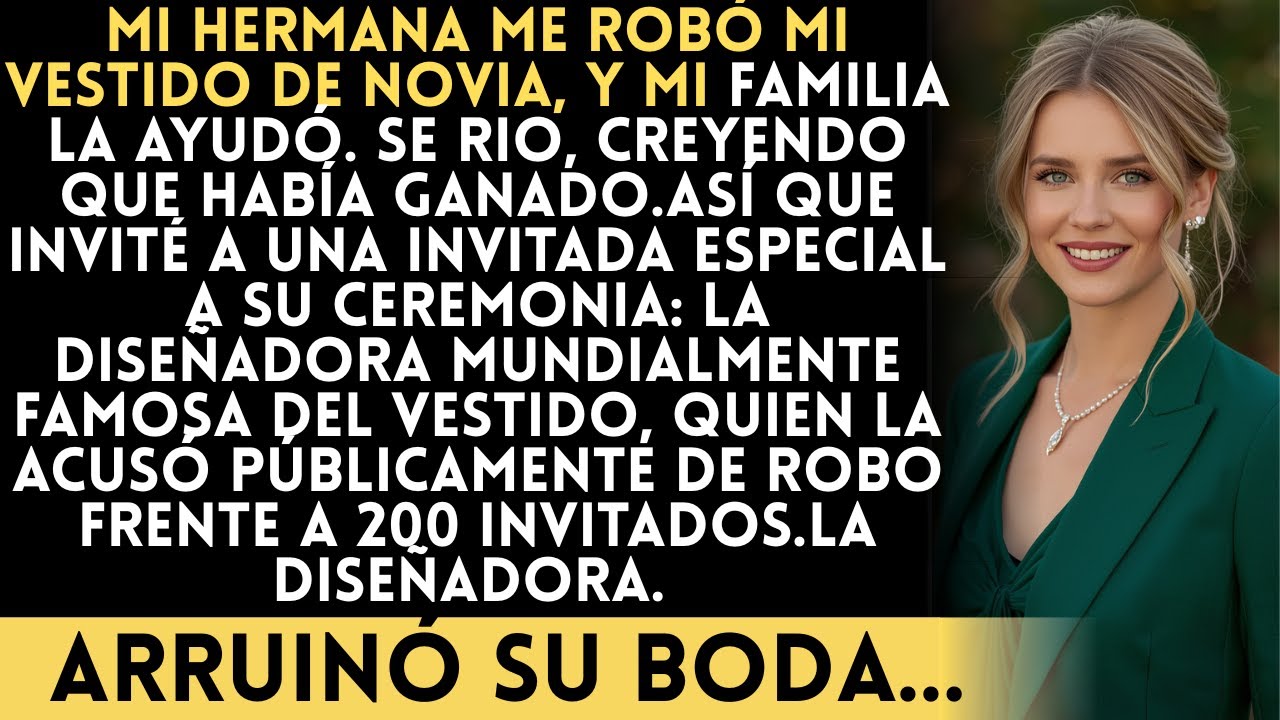Mi hermana me robó mi vestido de novia  se derrumbó al verme con el vestido de diseñador de sus...