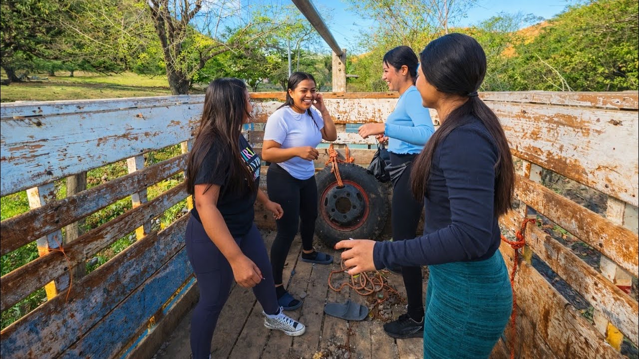 🛑😲 Gran equilibrio tienen estas chicas para andar en camión /CHICAS SALVADOREÑAS 