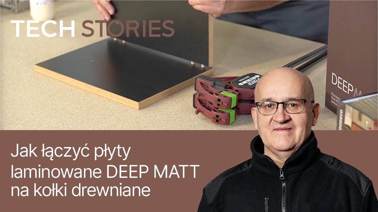 Jak łączyć płyty laminowane Deep Matt na kołki drewniane