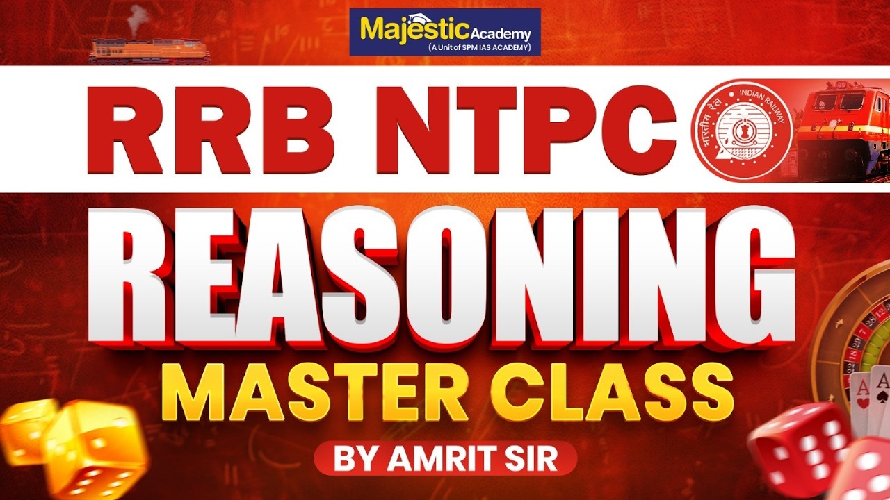 RRB NTPC 2026 | Reasoning | Important Questions & Tricks | Majestic Academy #ntpc2026 #reasoning