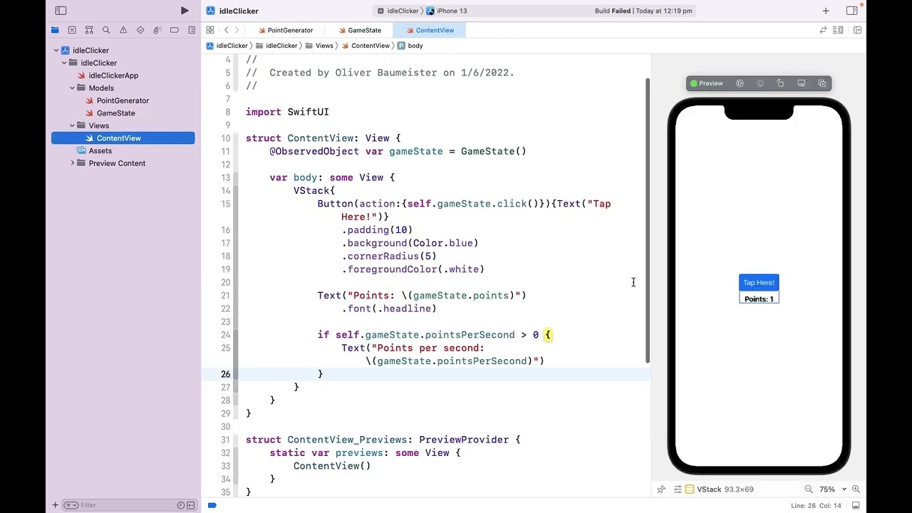SwiftUI - Idle Clicker / Generic Idle Game